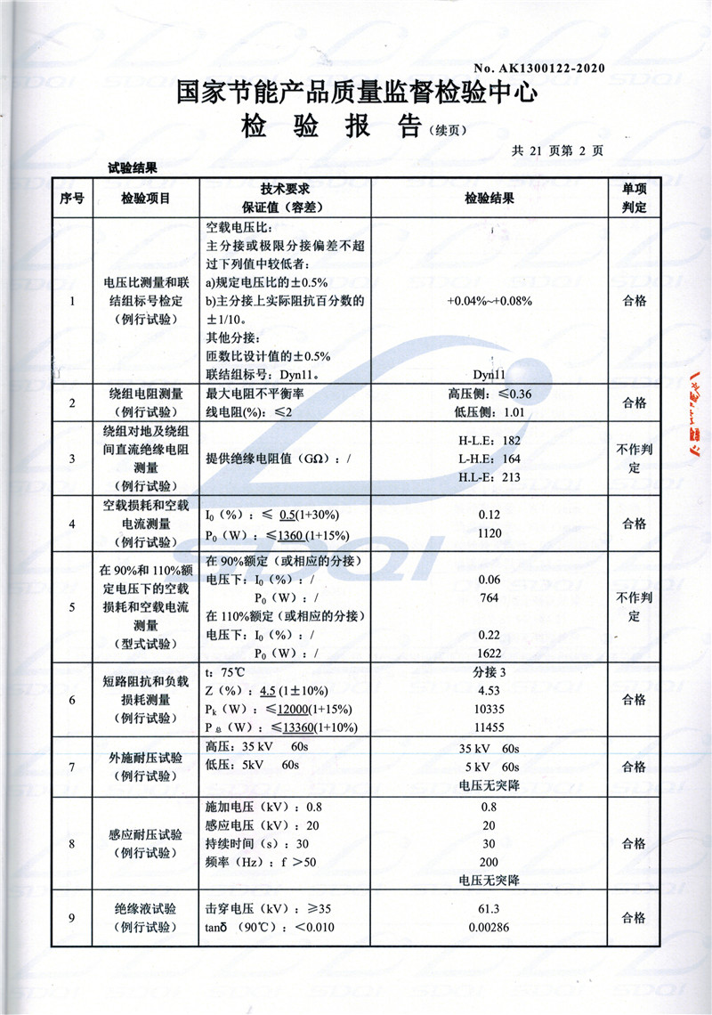高低压试验报告-S11-1250寿阳寿阳寿阳油浸式变压器-2.jpg